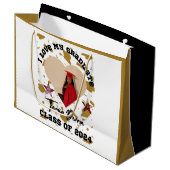 愛する卒業生 2024 ハート ラージペーパーバッグ (正面アングル)