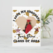 愛する卒業生 2024 ハート 招待状 (スタンド正面)