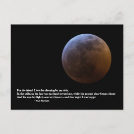 『愛する友のために』ウォルト・ホイットマンの愛の詩 ポストカード