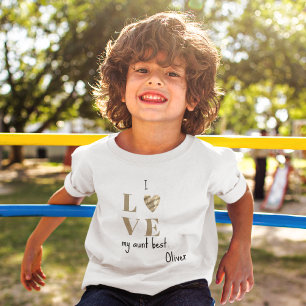 愛する叔母さん、かわいい2Tから5/6Tまで上質なジャージ トドラーTシャツ