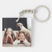 愛する叔母 |フォトバックと手書き文字 キーホルダー (裏面)