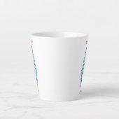 愛する可愛いロボットハート カフェラテマグ (正面)