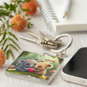 愛する可愛い動物 キーホルダー (正面右)