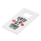 愛する可愛い足 クレジットカード栓抜き (裏面アングル)