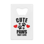 愛する可愛い足 クレジットカード栓抜き (裏面)