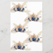 愛する名前の歌の青い花シャワーゲームカード チラシ (裏面)