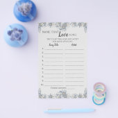 愛する名前ソンググレーフローラゲームカード チラシ (シングル)