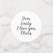 愛する名前テンプレート コンフェッティ (スモール正面)