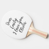 愛する名前テンプレート 卓球ラケット (横)