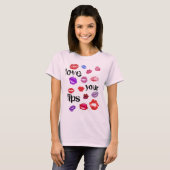 愛する唇 キスTシャツ Tシャツ (正面フル)
