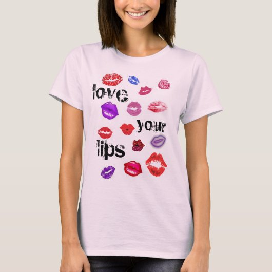 愛する唇 キスTシャツ Tシャツ (正面)