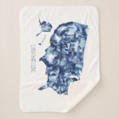 愛する土地 – 統一された州地図 シェルパブランケット (正面)