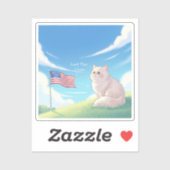 愛する土地 – Patriotic Cat シール (シート)