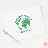 愛する地球の日の環境認識度 ラウンドシール (封筒)