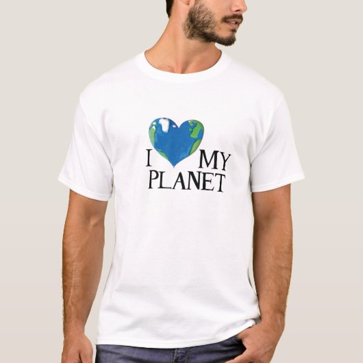 愛する地球を守ろうTシャツ Tシャツ (正面)