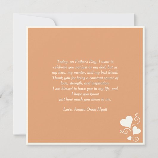 愛する夕日が民族の父と息子を抱き込む (裏面)