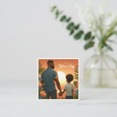 愛する夕日が民族の父と息子を抱き込む エンクロージャーカード (スタンド正面)