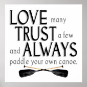 愛する多く、少数を信頼 ポスター (正面)