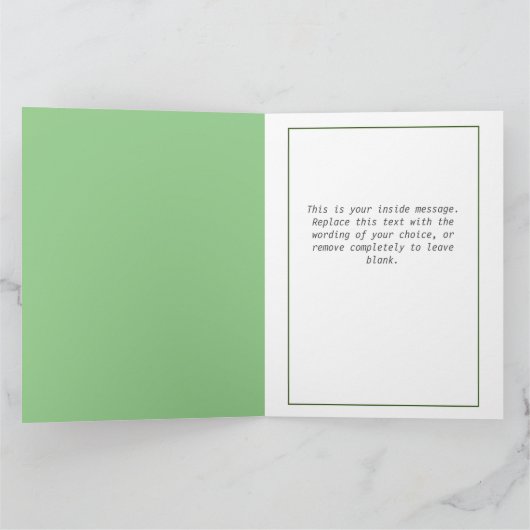 愛する大きな馬 カード (内部)