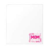 愛する大胆不敵な母のハートの家族 ノートパッド (正面)