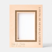 愛する夫と父の記念記念の記念6x4P レーザー彫刻フレーム (正面)