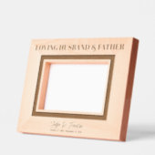 愛する夫と父の記念記念キープサケ6x4L レーザー彫刻フレーム (左)