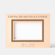 愛する夫と父の記念記念キープサケ6x4L