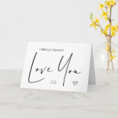 愛する夫へのアニバーサリーギフト カード (黄色い花)