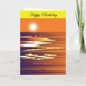 愛する夫へのハッピーバースデー カード (裏面)