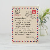 愛する夫への手紙 | 夫へのラブレター 招待状 (スタンド正面)