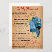 愛する夫への手紙 | 夫へ 愛してる 招待状 (正面/裏面)