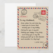 愛する夫への手紙 | 愛してる 招待状 (正面/裏面)