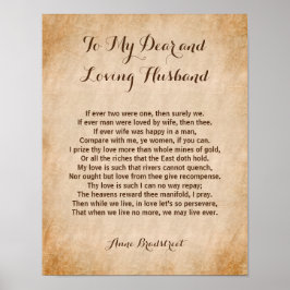 愛する夫クラシックの愛の詩 ポスター