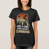 愛する女の子だけ登山レトロヴィンテージ Tシャツ (正面)