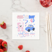 愛する女の子または男の子シャワー スタンダードカクテルナプキン (インサイチュ)