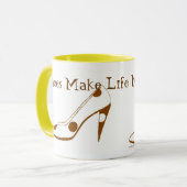 愛する女性はハイヒール蹄鉄を打ちます マグカップ (正面左)