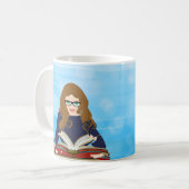 愛する女読の子 コーヒーマグカップ (正面左)