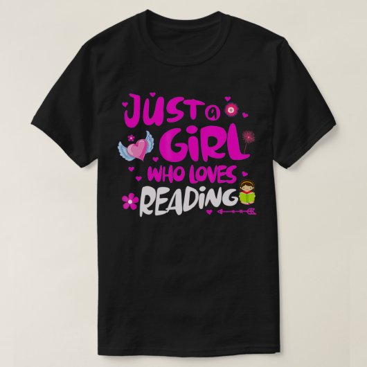 愛する女読の子 Tシャツ (デザイン正面)