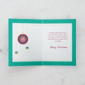 愛する妹とその家族のために |クリスマスカード カード (内部)