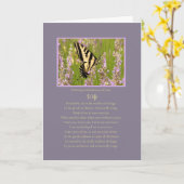 愛する妻の記憶の記憶の悔やみや弔慰 カード (黄色い花)