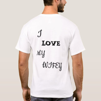 愛する妻へ - かわいいカップルの愛のTシャツ Tシャツ