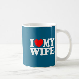 愛する妻へ ハート おもしろ かっこいい 夫 プレゼント コーヒーマグカップ