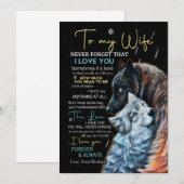 愛する妻へ | 妻よ、決して忘れないで。愛している シーズンカード (正面/裏面)