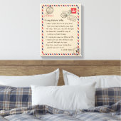 愛する妻へ｜将来の妻へ、愛してる キャンバスプリント (インサイチュ (寝室))