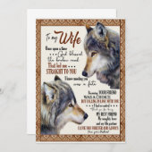 愛する妻へ｜永遠に愛してる 招待状 (正面/裏面)