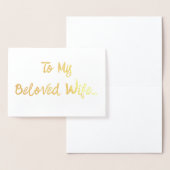 愛する妻へ... 箔カード (ディスプレー)