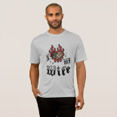 愛する妻へ - 赤 - DingusDesign  Tシャツ (正面フル)