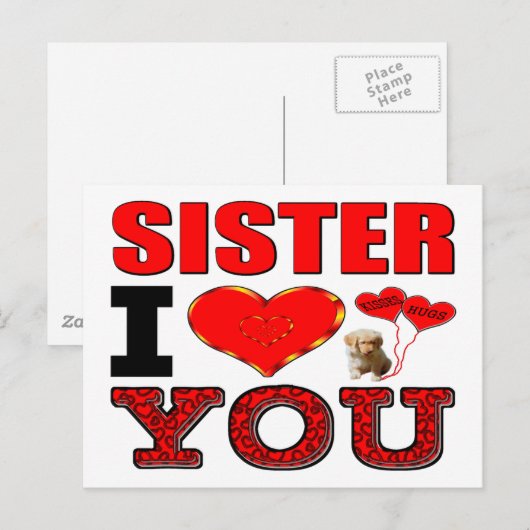 愛する姉 ポストカード (正面/裏面)