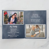 愛する娘から来た父の日のカード4枚 カード (内部)