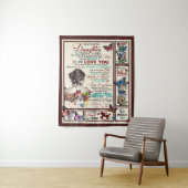 愛する娘へのパーソナライズされた手紙 タペストリー (インサイチュ)